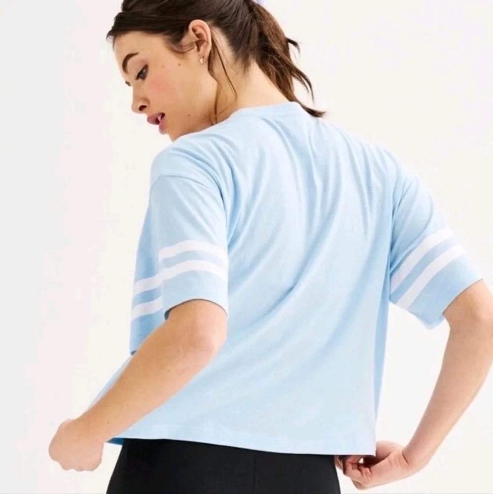 Hello Kitty Tennis Striped Sleeve Tee Shirt XS